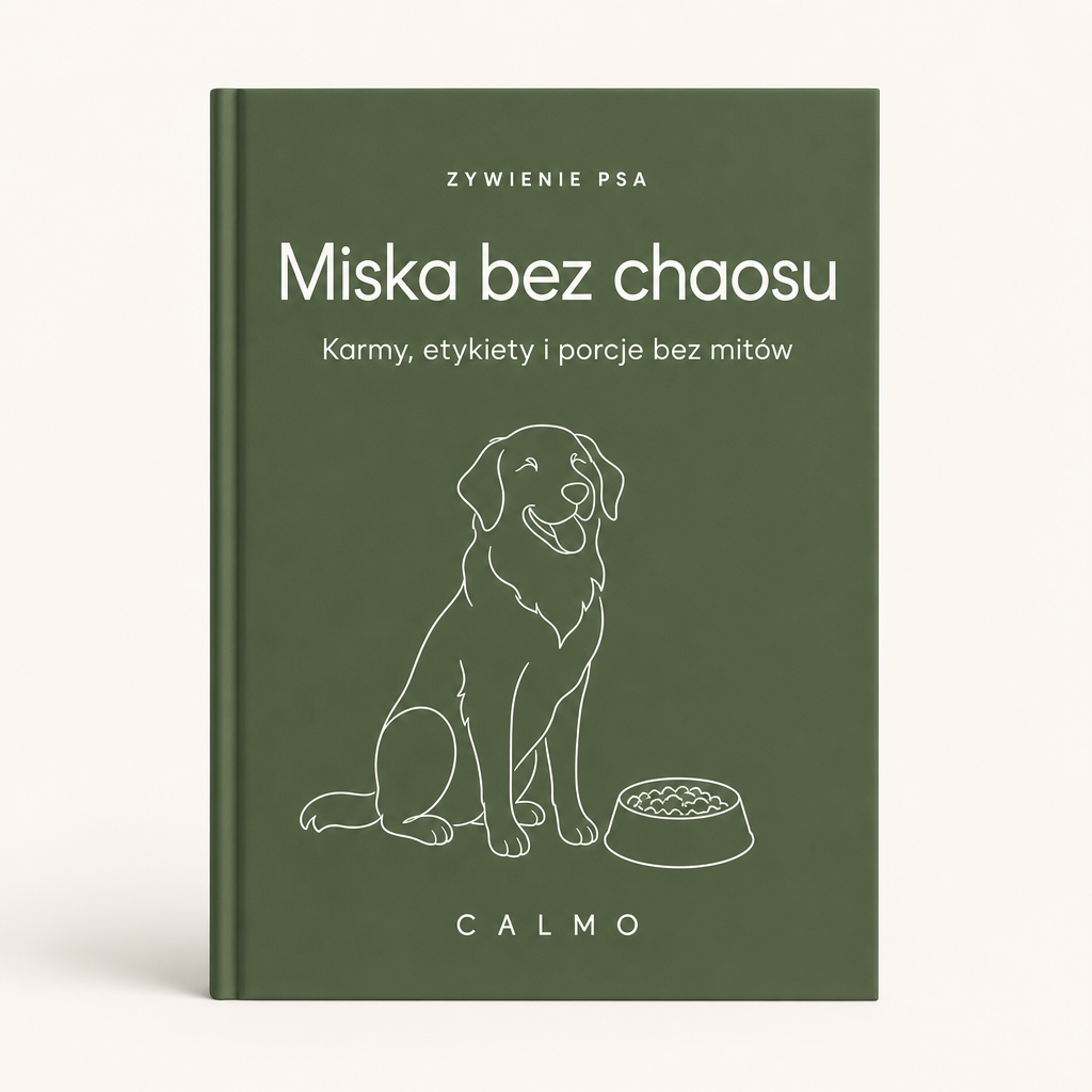 Okładka ebooka Miska bez chaosu, żywienie psa, Calmo