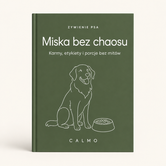 Okładka ebooka Miska bez chaosu, żywienie psa, Calmo